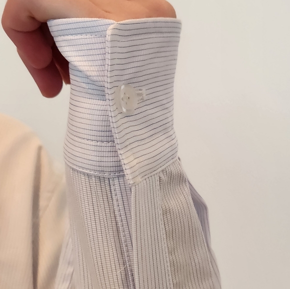 Eileen M Custom Striped Button Down Tunic - Picture 9 of 9